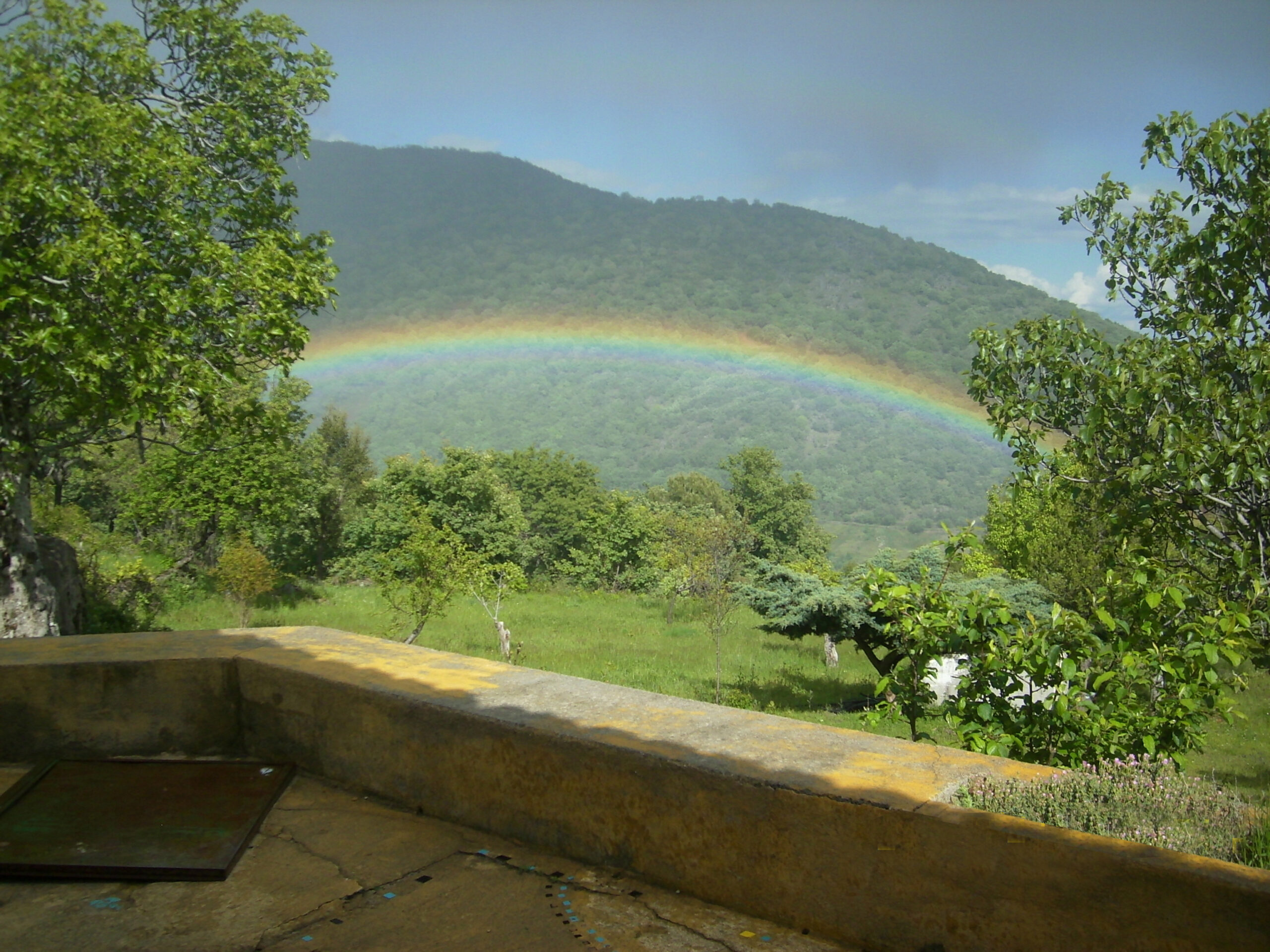 Arco Iris en el porche